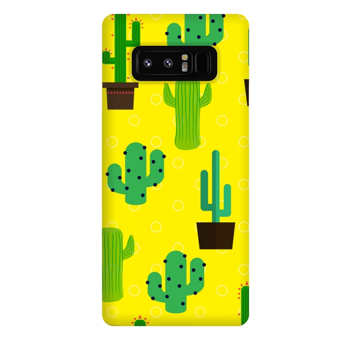 Galaxy Note 8 StrongFit cactus pattern by MALLIKA