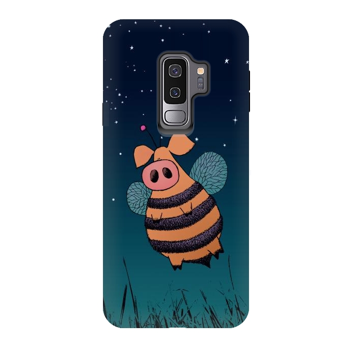 Galaxy S9 plus StrongFit Bumblepig by Mangulica