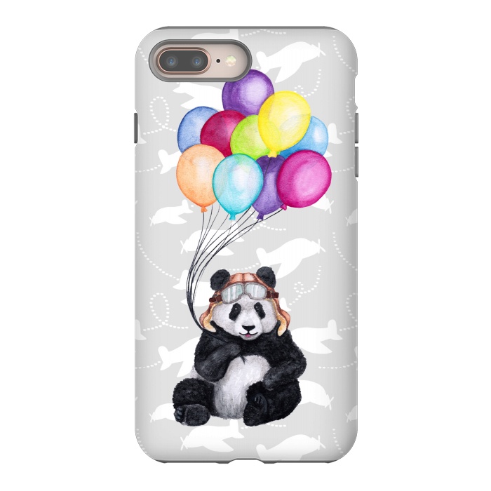 iPhone 7 plus StrongFit Aviator Panda by gingerlique