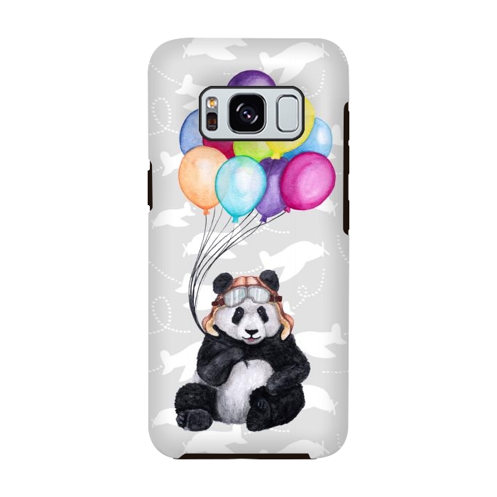 Galaxy S8 StrongFit Aviator Panda by gingerlique