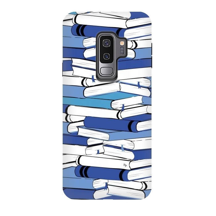Galaxy S9 plus StrongFit Blue Books by Martina
