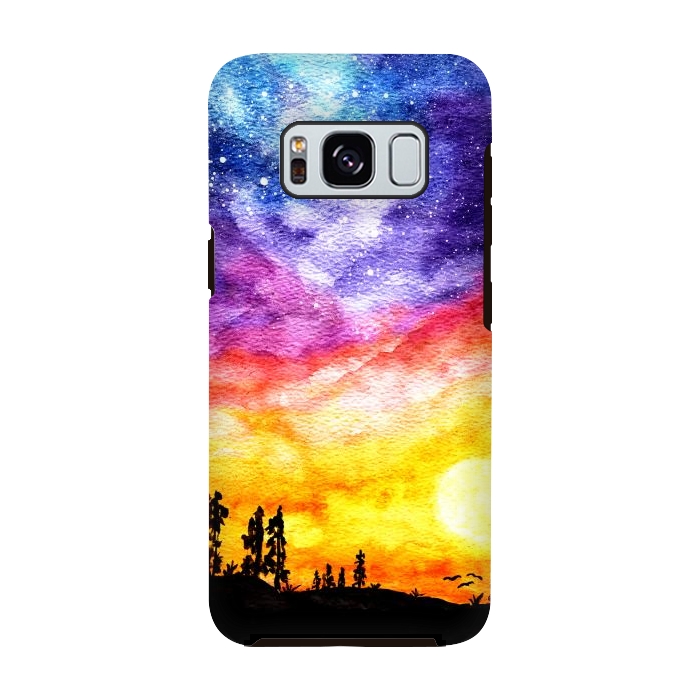 Galaxy S8 StrongFit Galaxy Sunset Dream  by Tigatiga