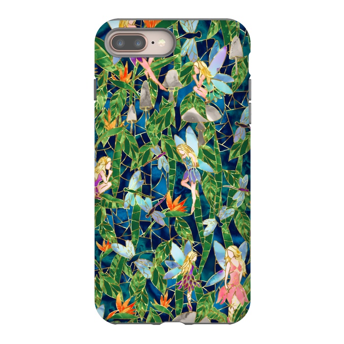 iPhone 7 plus StrongFit Emerald Forest Fairies by gingerlique