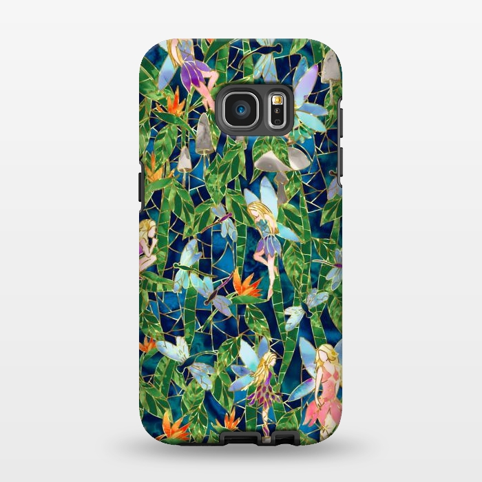 Galaxy S7 EDGE StrongFit Emerald Forest Fairies by gingerlique