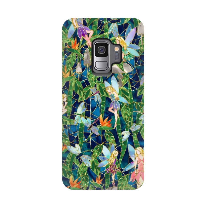 Galaxy S9 StrongFit Emerald Forest Fairies by gingerlique