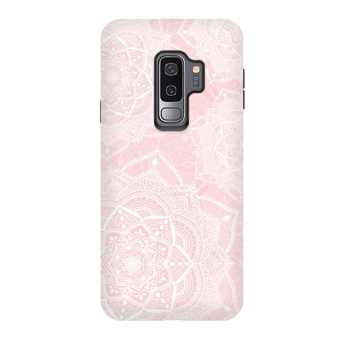 Galaxy S9 plus StrongFit Pink mandalas by Jms