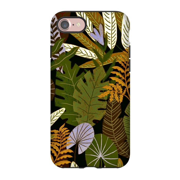 iPhone 7 StrongFit Green Aloha Tropical Jungle by  Utart