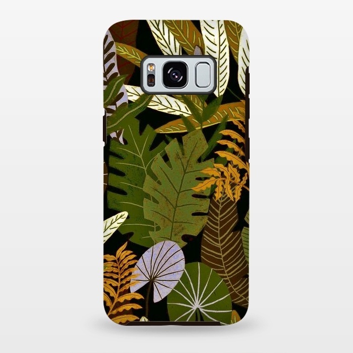 Galaxy S8 plus StrongFit Green Aloha Tropical Jungle by  Utart