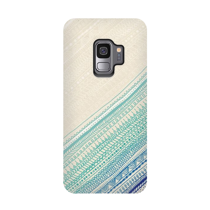 Galaxy S9 StrongFit Ocean Tribal by Tangerine-Tane