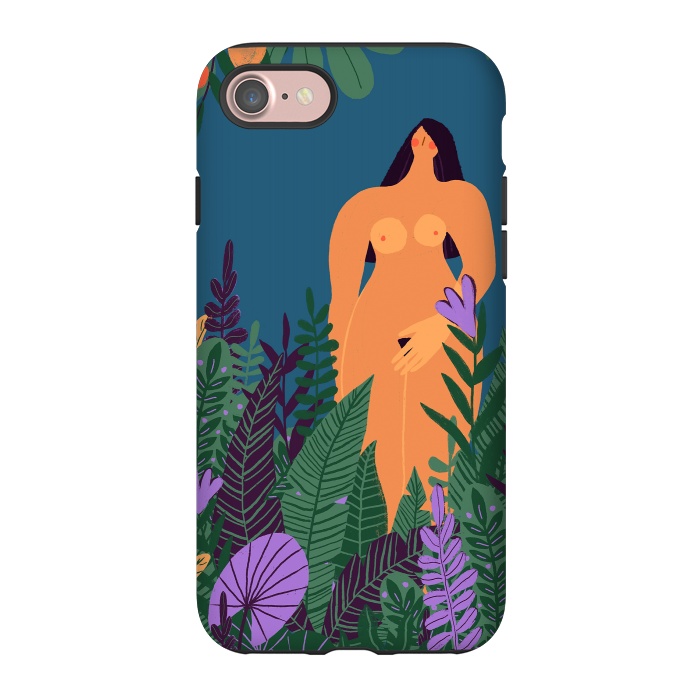iPhone 7 StrongFit Eve - Nude Woman in Tropical Jungle by  Utart