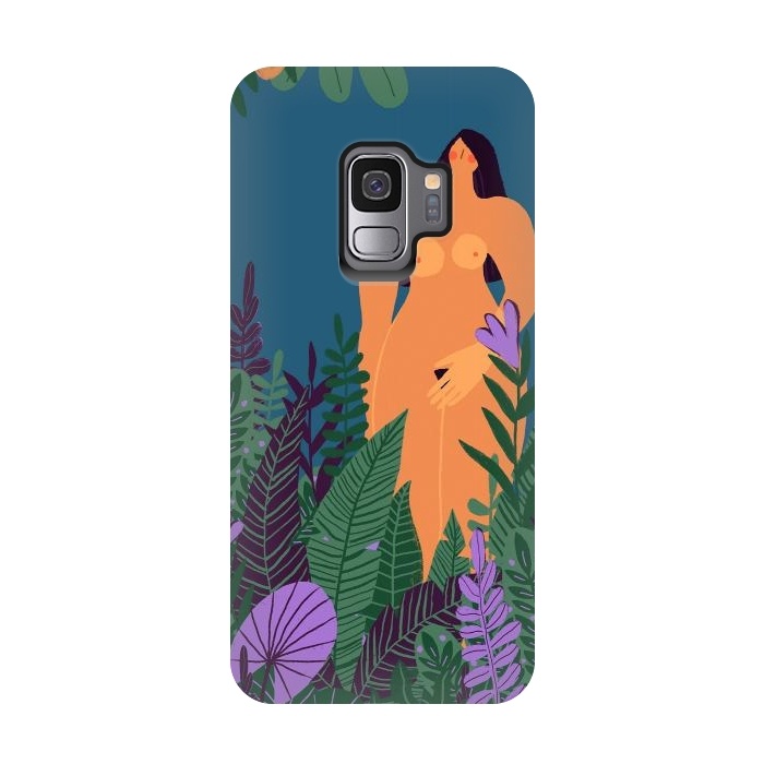 Galaxy S9 StrongFit Eve - Nude Woman in Tropical Jungle by  Utart