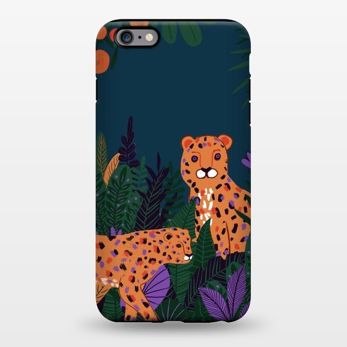 iPhone 6/6s plus StrongFit Two Cheetahs in Tropical Jungle by  Utart