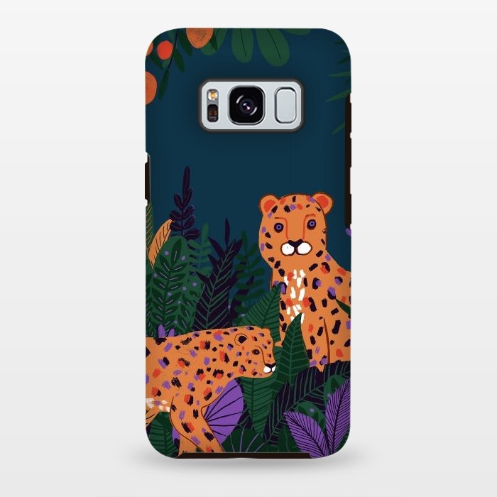 Galaxy S8 plus StrongFit Two Cheetahs in Tropical Jungle by  Utart