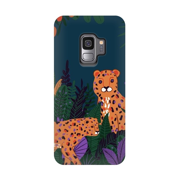 Galaxy S9 StrongFit Two Cheetahs in Tropical Jungle by  Utart