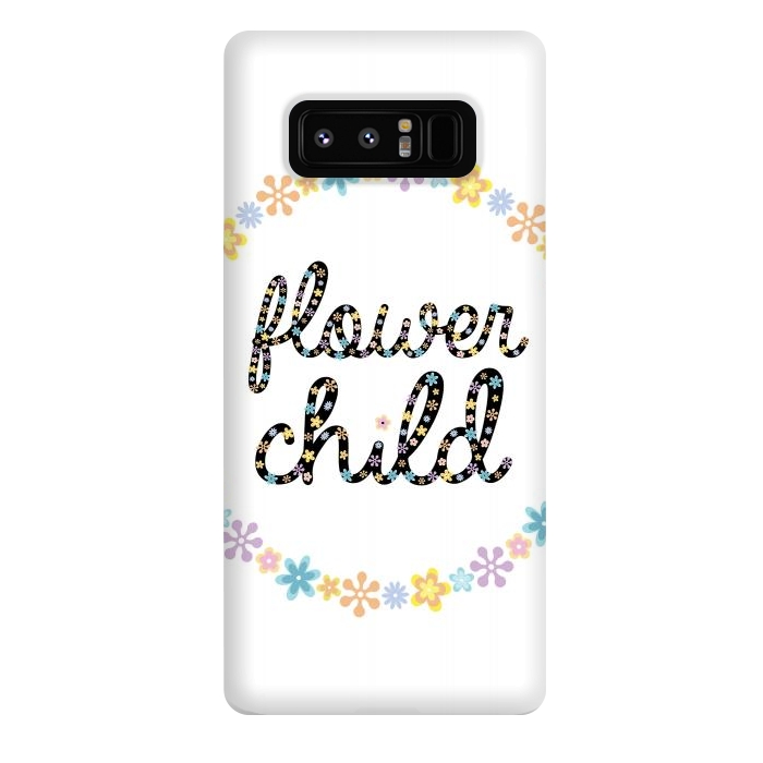 Galaxy Note 8 StrongFit Flower child by Laura Nagel