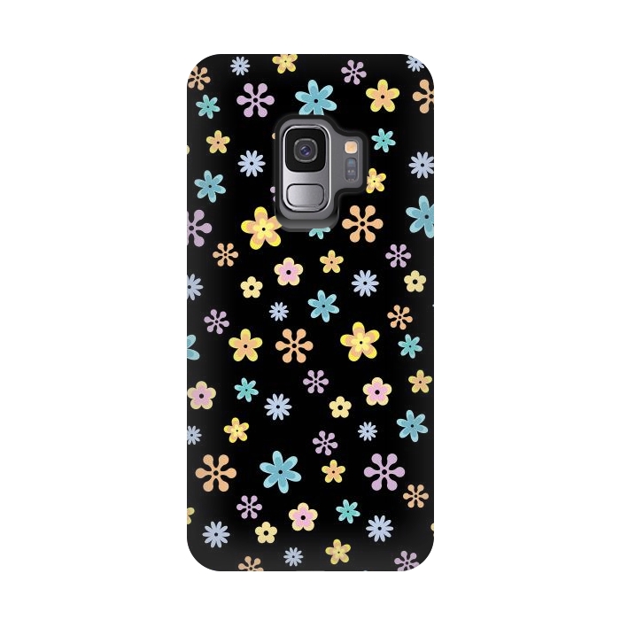 Galaxy S9 StrongFit Flowers by Laura Nagel