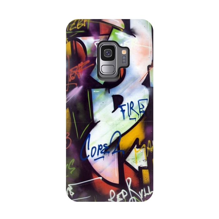 Galaxy S9 StrongFit Graffiti Street Art Typo by Andrea Haase