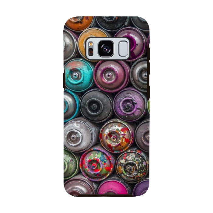 Galaxy S8 StrongFit Spray Paint Cans by Andrea Haase