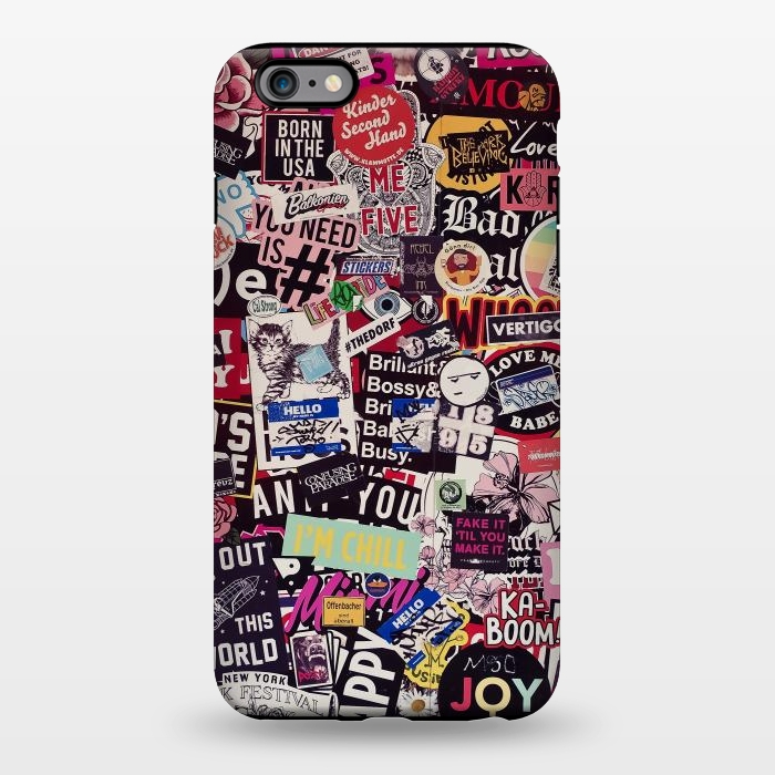 iPhone 6/6s plus StrongFit Colorful Sticker Wall by Andrea Haase