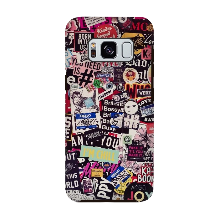 Galaxy S8 StrongFit Colorful Sticker Wall by Andrea Haase