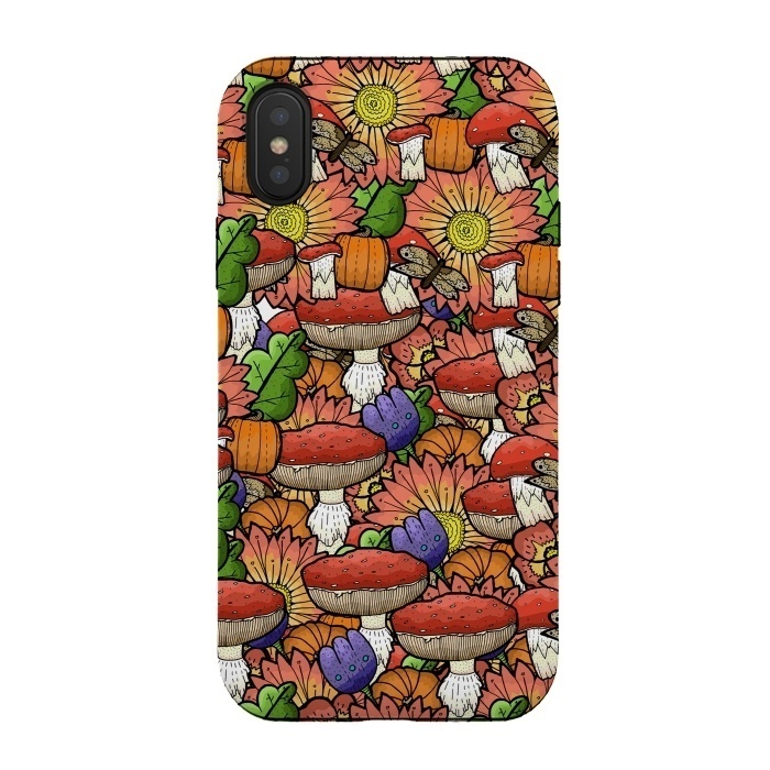 iPhone Xs / X StrongFit Autumn Pattern by Steve Wade (Swade)