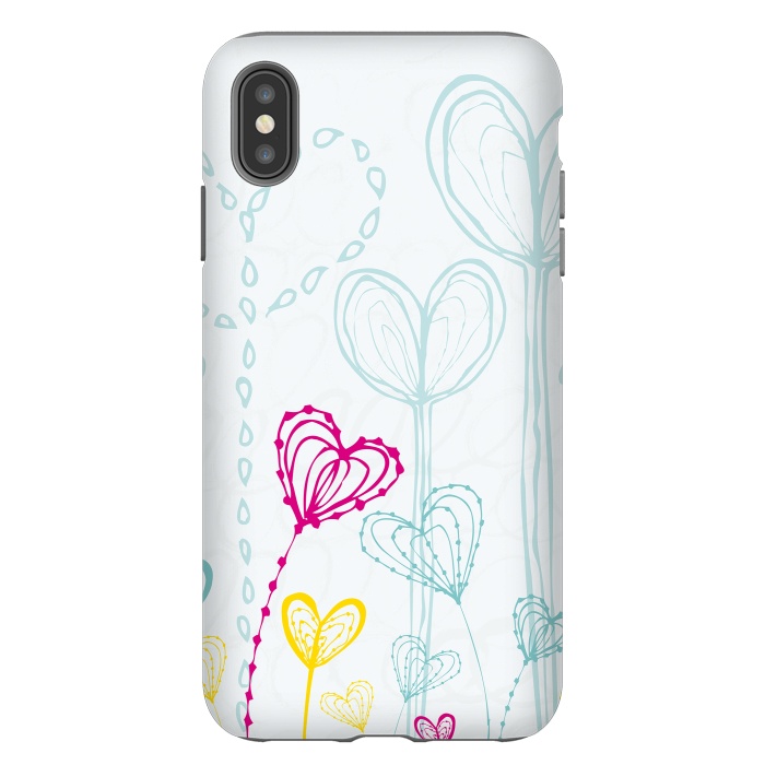 iPhone Xs Max StrongFit Love Garden  White by MaJoBV