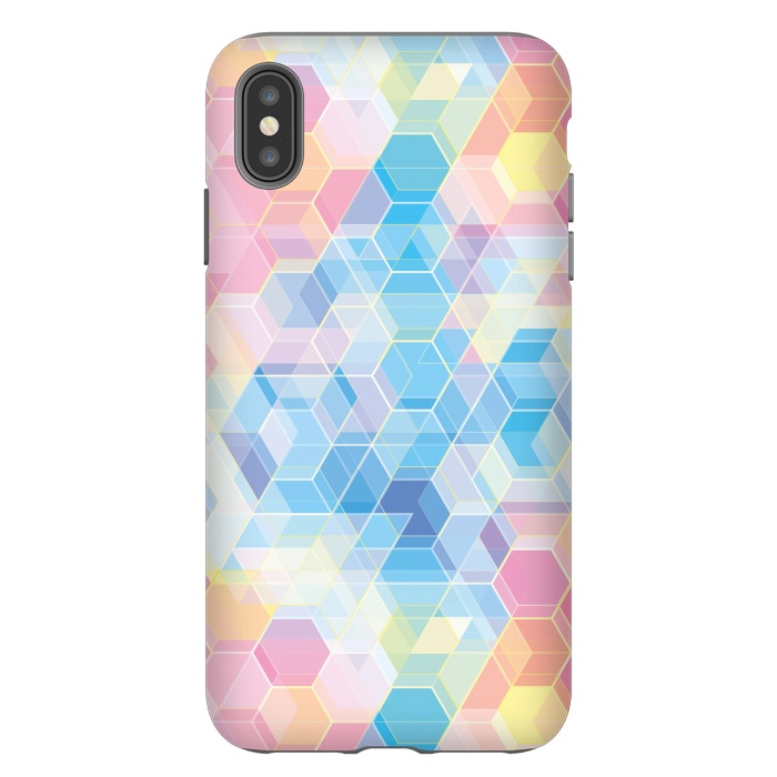 iPhone Xs Max StrongFit Hexagons by M.O.K.