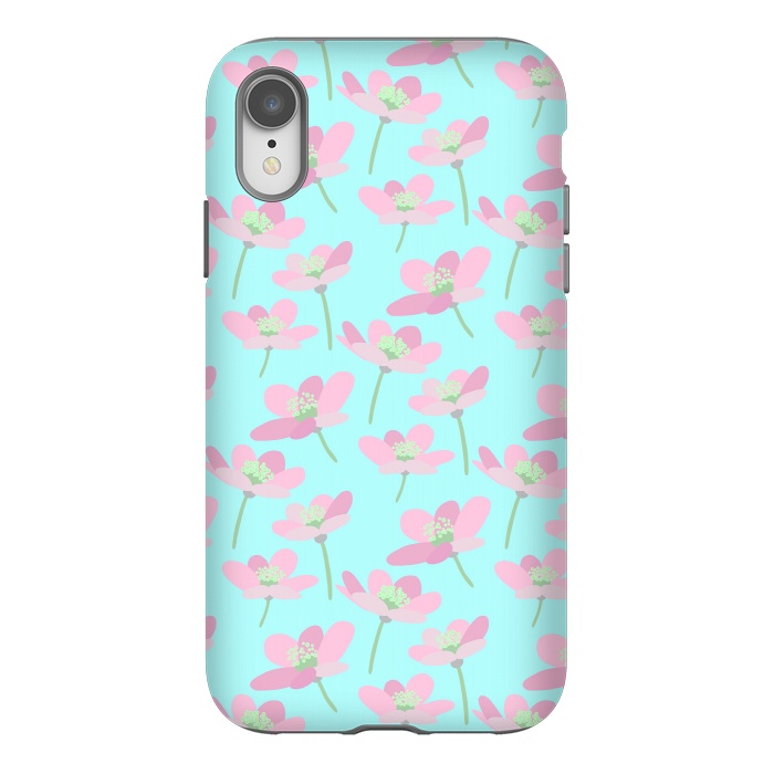 iPhone Xr StrongFit Pastel Floral by Leska Hamaty