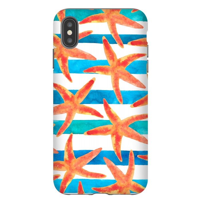 iPhone Xs Max StrongFit Starfish Tropics by Amaya Brydon