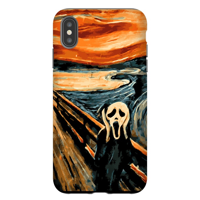 iPhone Xs Max StrongFit The Scream by Mitxel Gonzalez
