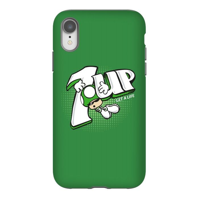iPhone Xr StrongFit 1UP Get a Life by Samiel Art