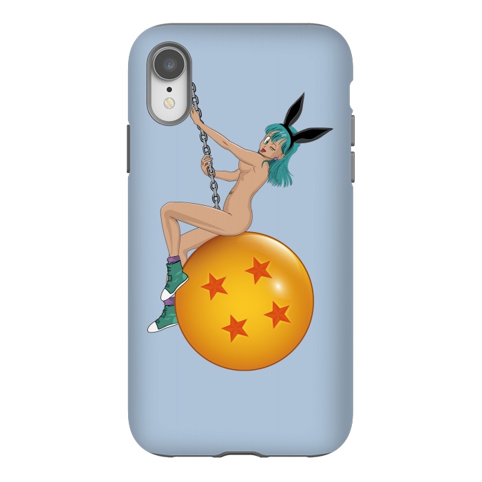 iPhone Xr StrongFit Bunny Ball ( Nude) by Samiel Art