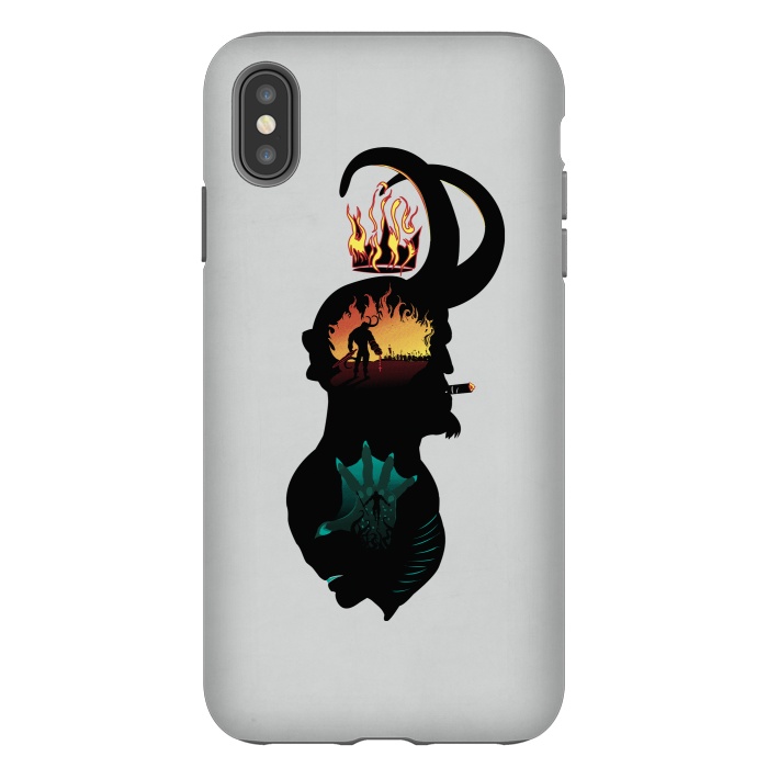 iPhone Xs Max StrongFit Paranormal Agents by Samiel Art