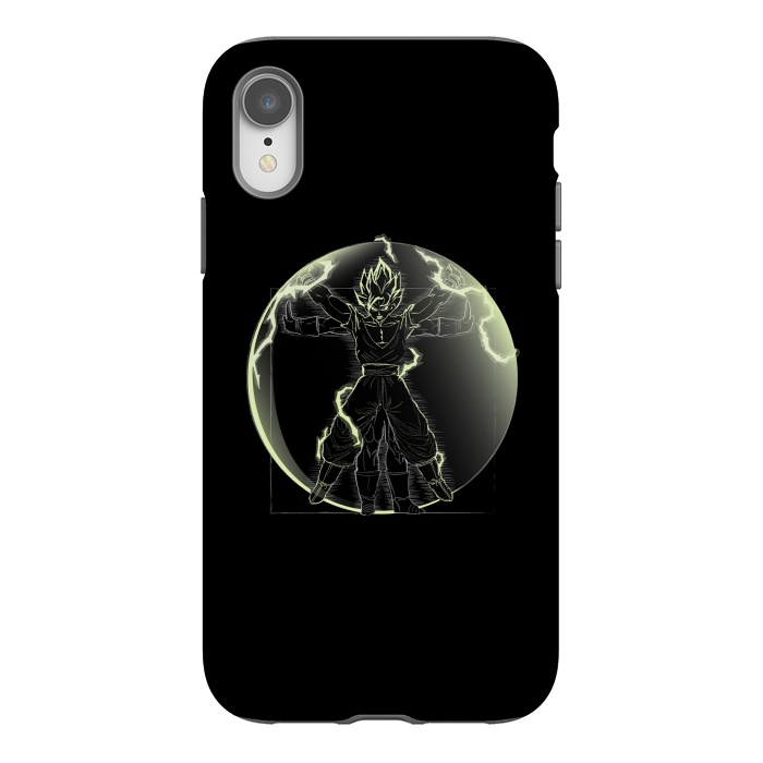 iPhone Xr StrongFit Vitruvian Saiyan Goku by Samiel Art