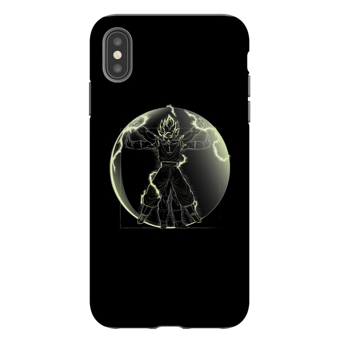 iPhone Xs Max StrongFit Vitruvian Saiyan Goku by Samiel Art