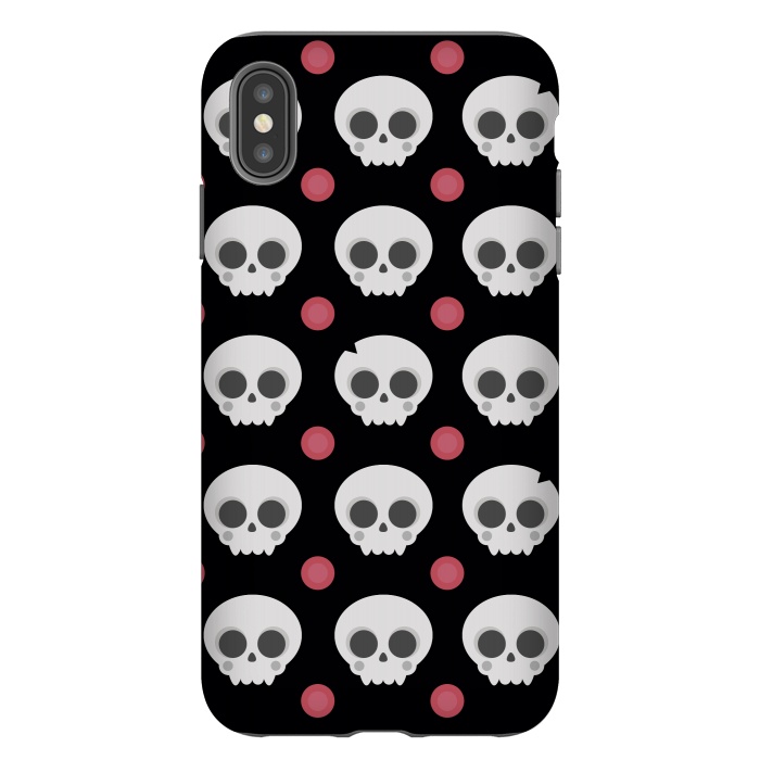 iPhone Xs Max StrongFit Skulls Pattern by Dellán