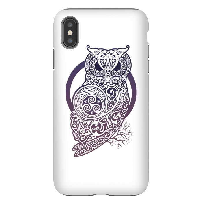 iPhone Xs Max StrongFit CELTIC OWL by RAIDHO
