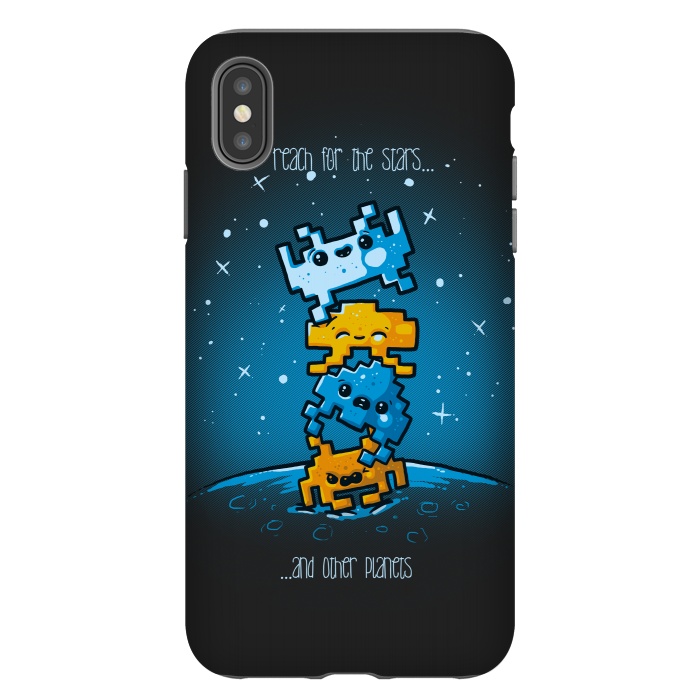 iPhone Xs Max StrongFit Cute Invaders by Q-Artwork