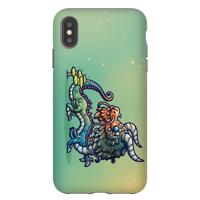 iPhone Xs Max StrongFit Cute Chinese Dragon by Q-Artwork