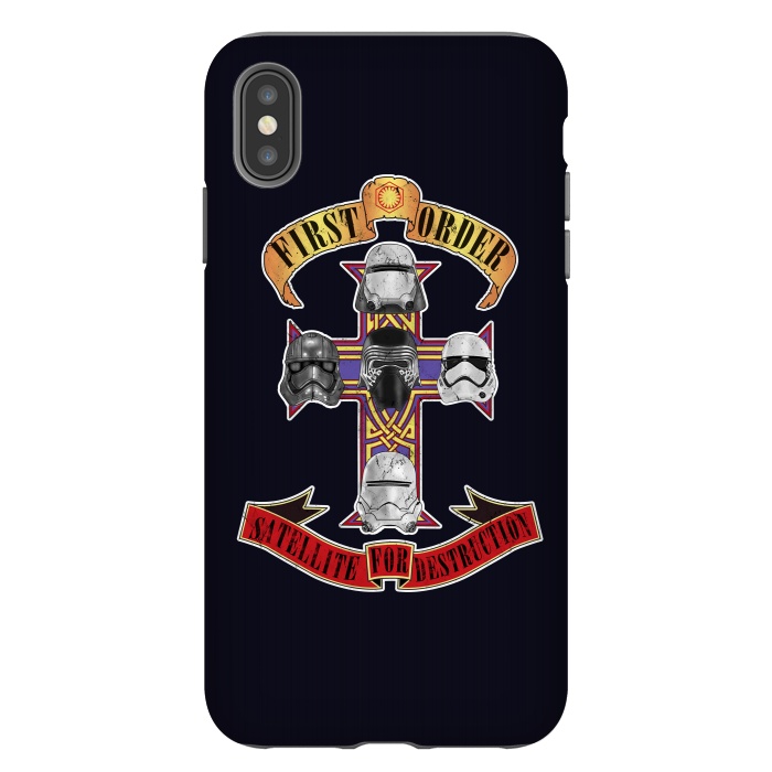 iPhone Xs Max StrongFit SATELLITE FOR DESTRUCTION by SKULLPY