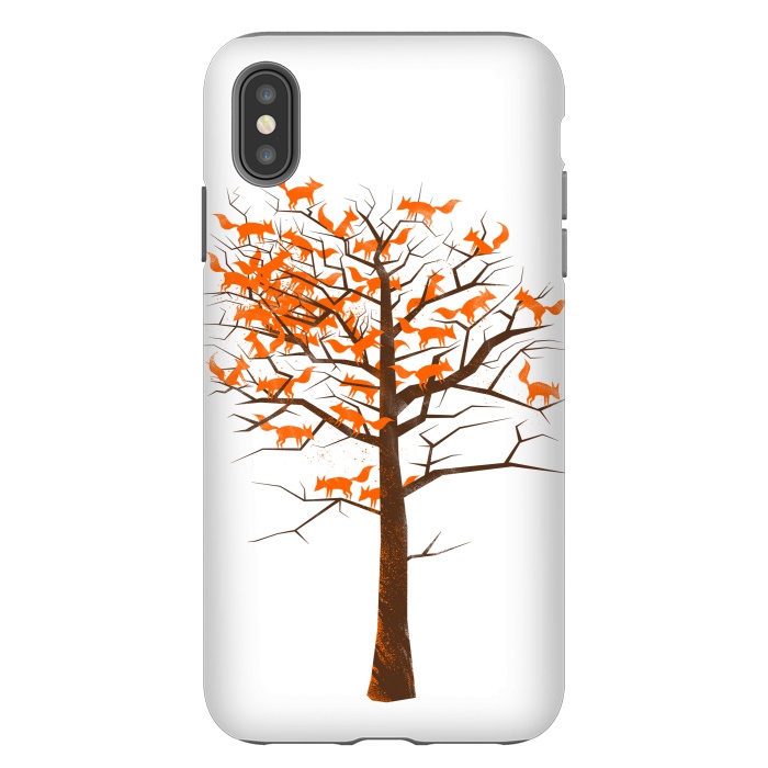 iPhone Xs Max StrongFit Blazing Fox Tree by 38 Sunsets