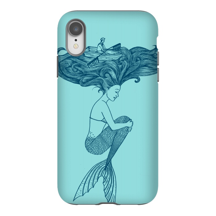 iPhone Xr StrongFit Mermaid Hairs by Coffee Man