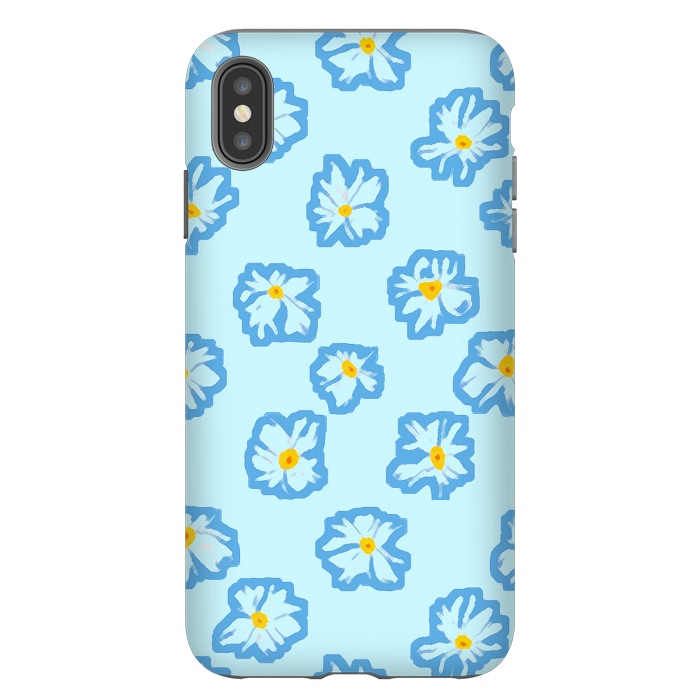 iPhone Xs Max StrongFit Happy Daysies by Bettie * Blue