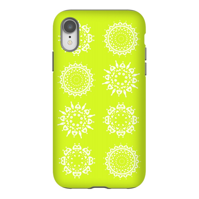 iPhone Xr StrongFit Oh Chartreuse! by Bettie * Blue