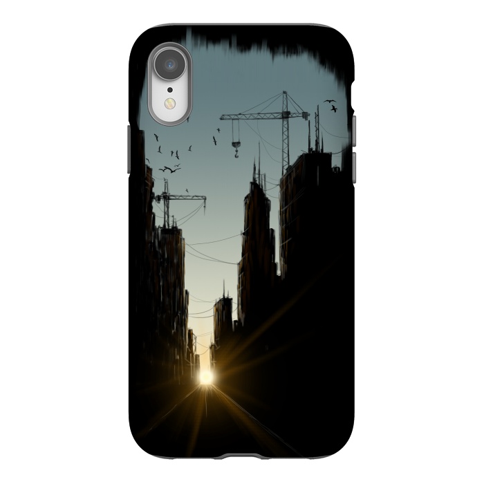 iPhone Xr StrongFit Concrete Jungle by Alwin Aves