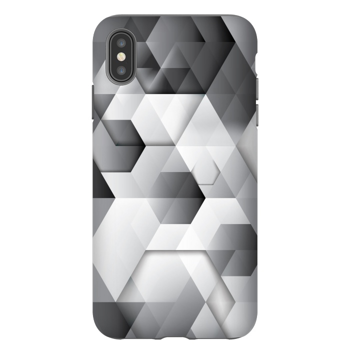 iPhone Xs Max StrongFit Black Geometrics  by Rui Faria