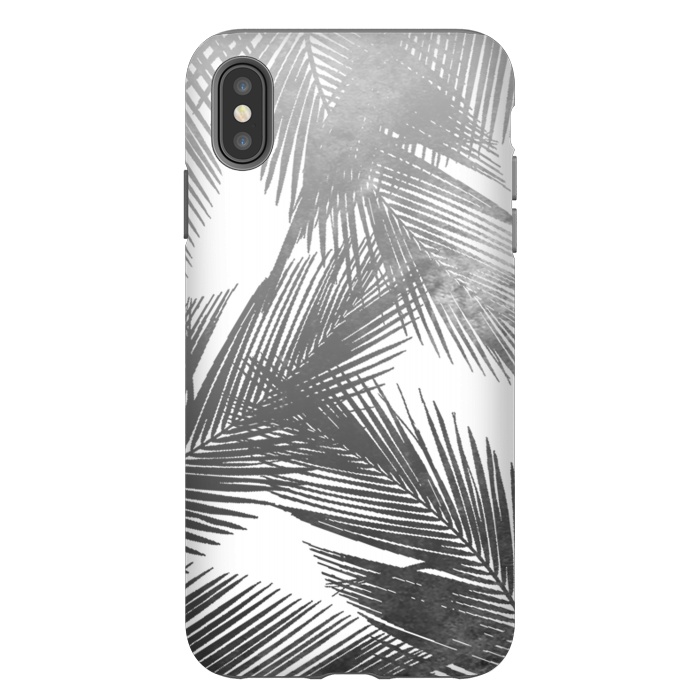 iPhone Xs Max StrongFit Palms BW by Rui Faria