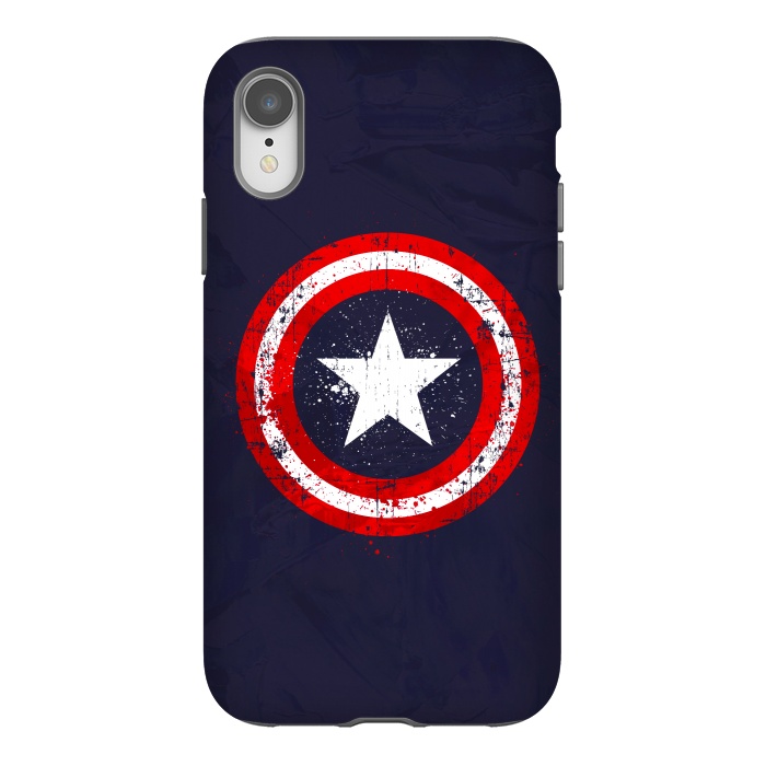 iPhone Xr StrongFit Captain's America splash by Sitchko