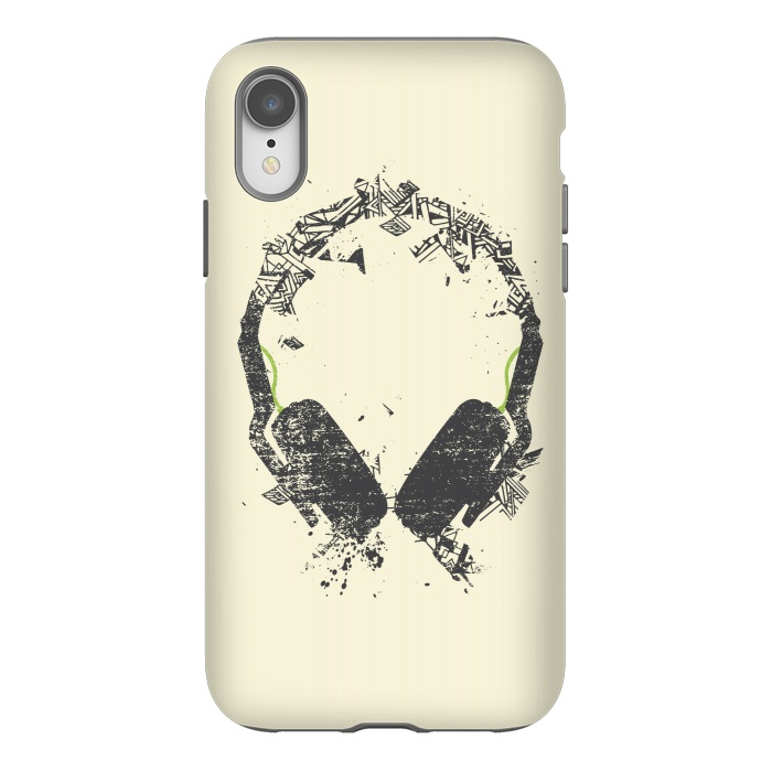 iPhone Xr StrongFit Art Headphones by Sitchko