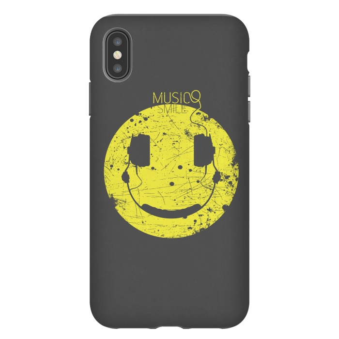 iPhone Xs Max StrongFit Music Smile V2 by Sitchko